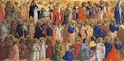 Fra Angelico The Virgin mary with the Apostles and other Saints oil on canvas